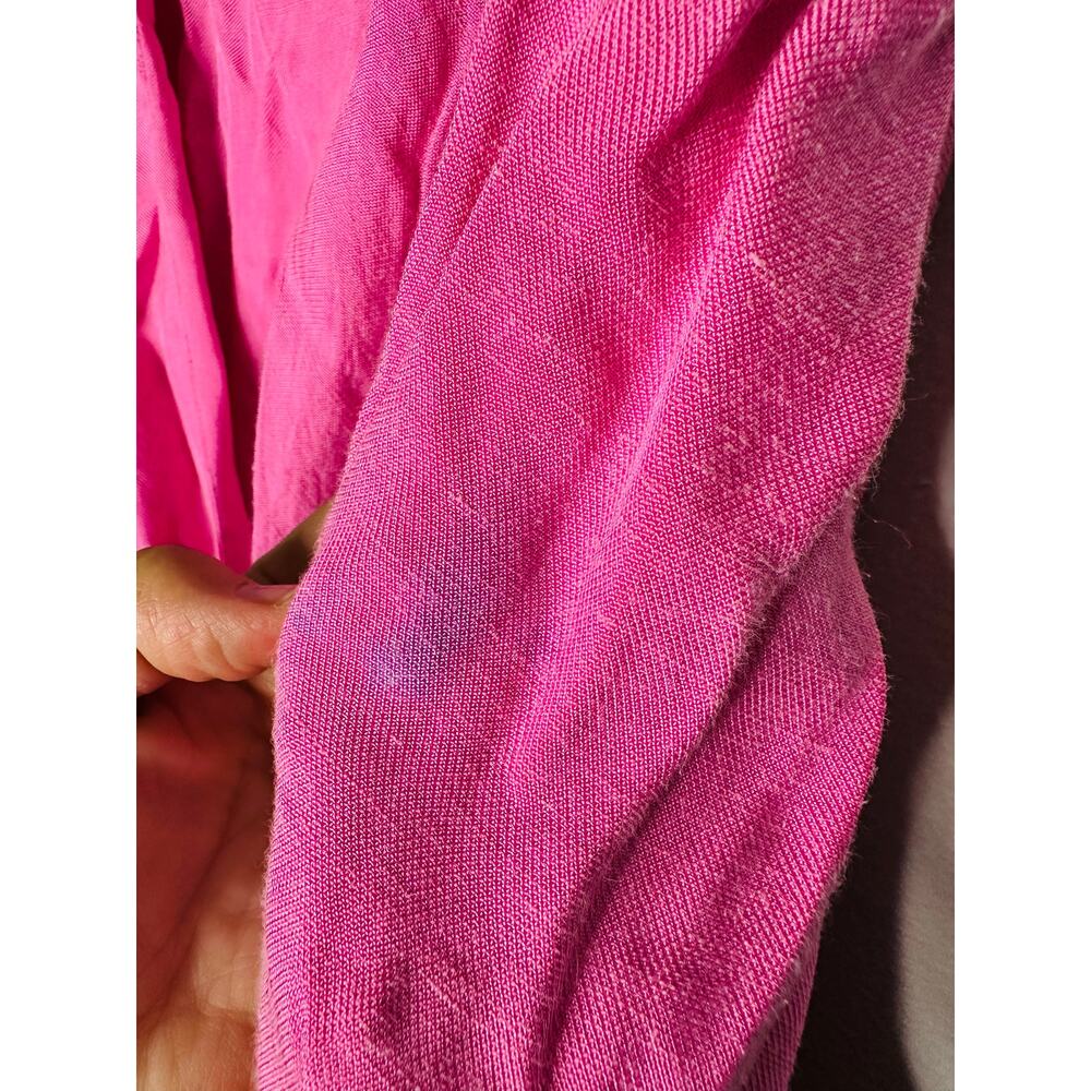 SANDRO Pink Collar Front Button Closure Asymmetrical Elvira Dress Size 36 - Picture 11 of 16